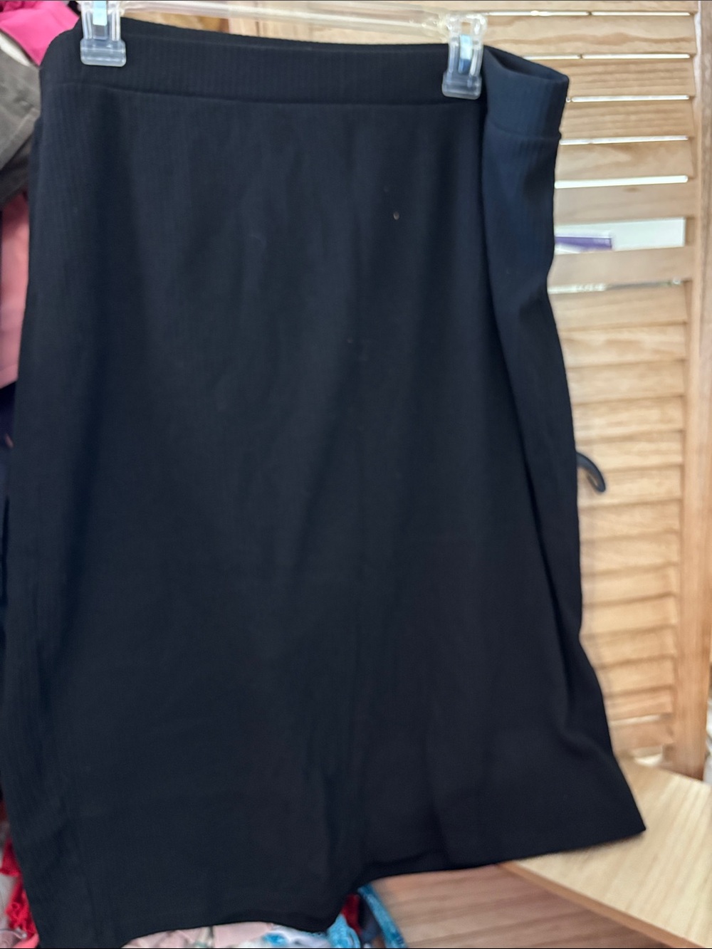 Old Navy Black Ribbed Skirt XL